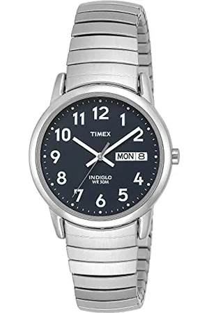 Timex Homme - T20031 - Quartz Analogique - Blanc - Argent - Acier Inoxydable