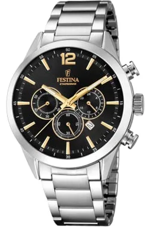 Festina Montre Timeless Chronograph , Bracelet en Acier, Homme