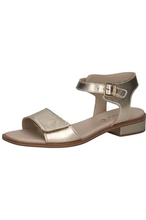 Caprice Femme Damen 9-28202-44 Sandale à Talon, Lt.Gold Metal, 36 EU