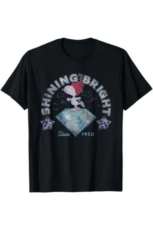 Peanuts Cadeaux de Noël Snoopy Shining Bright 1950 Classique Vintage 90s T-Shirt