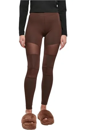 Urban classics Leggings Da Donna Tech Mesh Pantalon de Yoga, , 3XL Femme