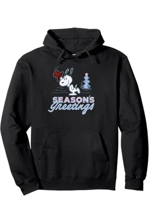 Peanuts Christmas Gifts Snoopy Seasons Greetings Arbre rétro années 90 Sweat à Capuche