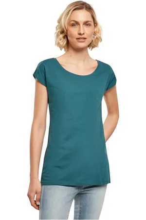 Build Your Brand Femme À Col Large pour T-Shirt, , XS EU
