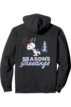 Peanuts Christmas Gifts Snoopy Seasons Greetings Arbre rétro années 90 Sweat à Capuche