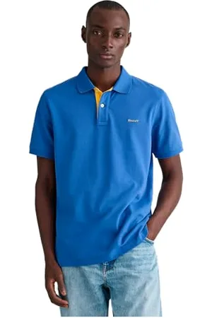 GANT REG Contrast Pique SS Rugger, , L Homme