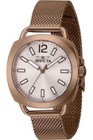 Invicta Wildflower 46340 Montre Femme - Entanche - Analogique - Mouvement à Quartz - Acier Inoxydable avec Cadran Argent - 32mm