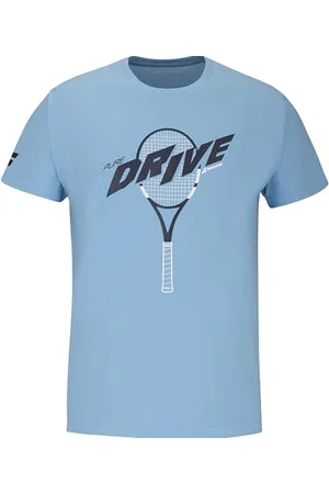 Babolat Tee-Shirt Graphique, Modèle Drive Cotton, Manches Courtes et col Rond, Unisexe, Taille 12-14 Ans, Couleur , 100% Coton, Confort Optimal pour Les activités Sportives