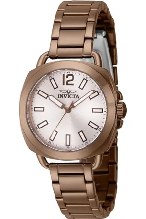 Invicta Wildflower 46348 Montre Femme - Entanche - Analogique - Mouvement à Quartz - Acier Inoxydable avec Cadran Argent - 32mm