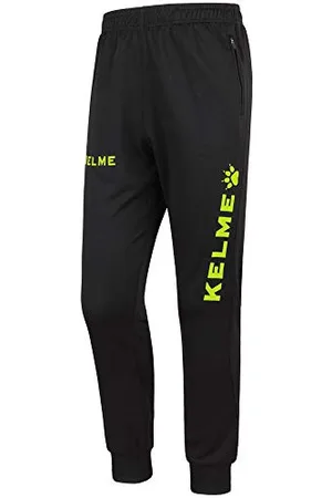 kelme Global Pantalons Longs, survêtement Enfants XXL Noir/Vert (Lime)