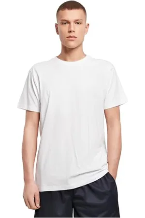 Build Your Brand Back Seam Tee T-Shirt, Blanc, 4XL Homme