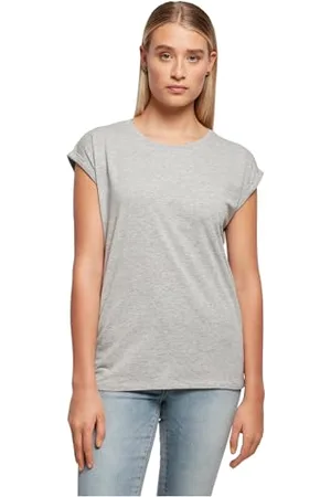 Build Your Brand Ladies Extended Shoulder Tee T-Shirt Femmes, , L