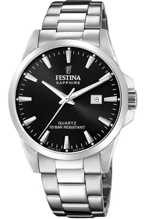 Festina Montre pour Homme F20024/4 Swiss Made Boîtier en Acier Inoxydable Gris Bracelet en Acier Inoxydable Gris