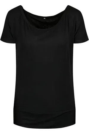 Build Your Brand Ladies Viscose Tee T-Shirt, , M Femme