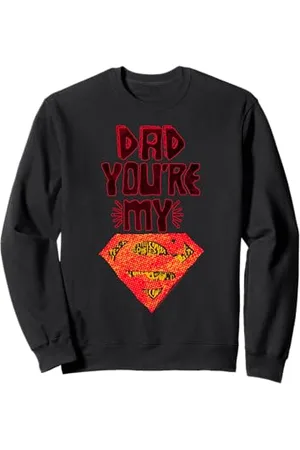 DC Comics Originals WB Superman DC Logo Graffiti Fête des Pères Greatest Dad Sweatshirt