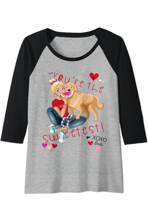 Barbie Femme " Tu es le plus Mignon", officiel, plusieurs couleurs Manche Raglan