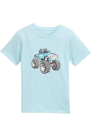 TOM TAILOR 1046529 T-Shirt, 37748-Bleu glacé, 116-122 Garçon