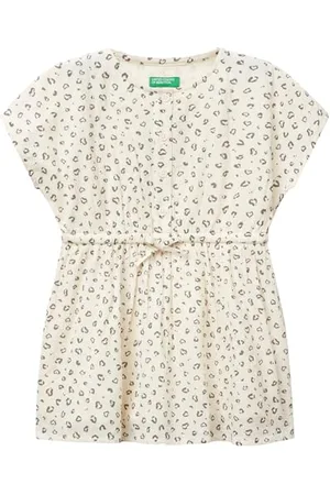 Benetton Vestito 4keugv02d Robe, , 3 Ans Filles et Filles