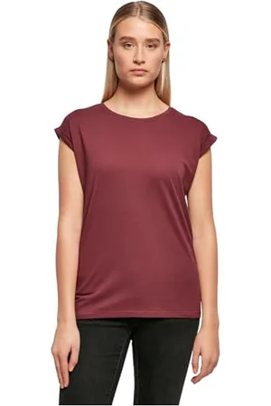 Build Your Brand Ladies Extended Shoulder Tee T-Shirt, , S Femmes