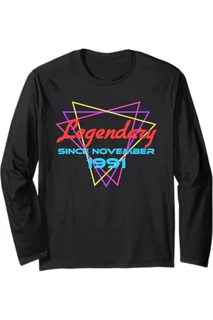 Legend Since Birthday Legendary Since November 1991 Manche Longue