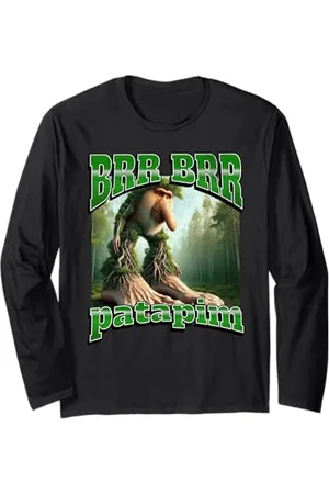 MildlyPerturbed Brr Brr Patapim Graphique drôle italien Brainrot Meme Manche Longue