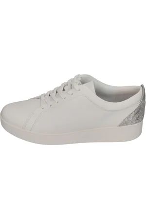 FitFlop Femme Baskets en Cuir Rally Crystal-Backtab Chaussure, , 42.5 EU