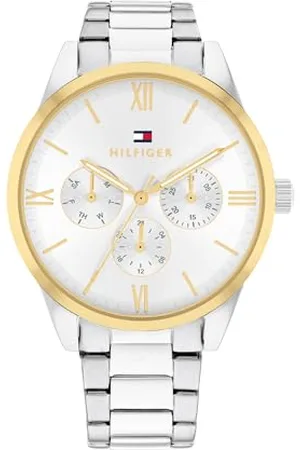 Tommy Hilfiger Montre Analogique Multifunction à Quartz pour Femme avec Bracelet en Acier Inoxydable argenté - 1782744