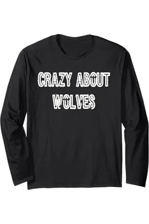 Buy Cool Shirts Fou de la faune des loups Manche Longue