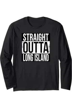 Straight Outta Words TOUT DROIT SORTI DE LONG ISLAND Manche Longue