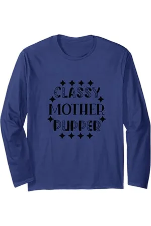 Iron Kor Classy Mother Pupper Fur Moms Cute Dog Lover Gift Manche Longue