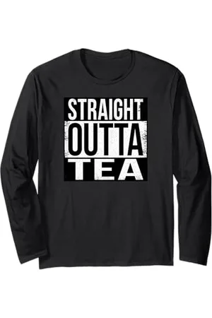 Straight Outta Words THÉ OUTA DROIT Manche Longue