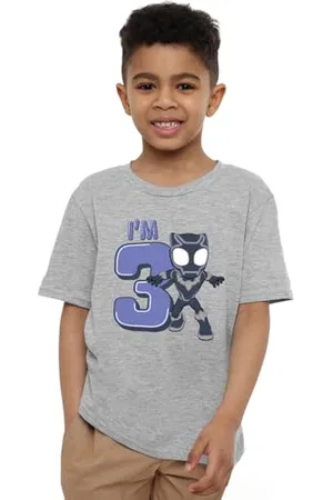 Black Panther Cute Birthday 3 Unisex Kids T Shirt, , 3-4 Ans Garçon