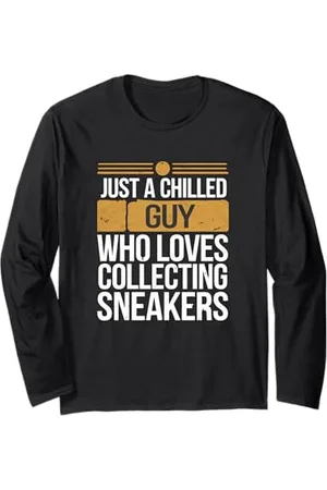 Logiamerch Funny Juste un gars détendu qui aime collectionner des baskets Manche Longue