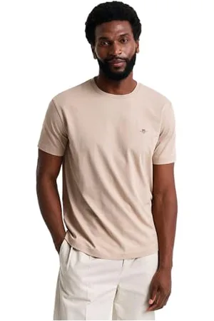 GANT Reg Shield SS T-Shirt, Sable Sec, XXL Hommes