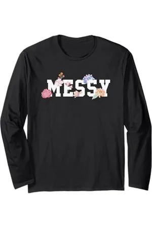 Graphic Tee Messy Flowers Manche Longue