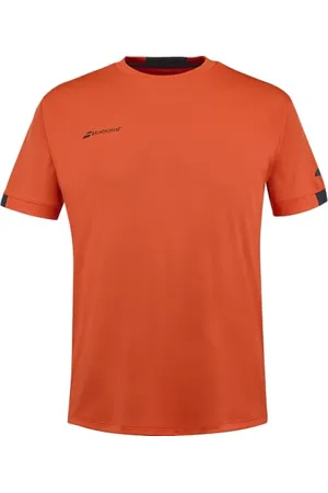 Babolat T-Shirt Modèle Play Tshirt pour Garçon, Taille 12-14 Ans, Rouge, Design Intemporel, Matières élastiques pour entraînement et compétition, Convient aux Joueurs individuels et équipes