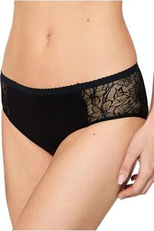 Nur Die Alles Geregelt mit Spitze Perioden-unterwäsche Bio-Baumwolle Panty Mittelstarke Blutung Waschbar Saugfähig sous-vêtement, , XL Femmes