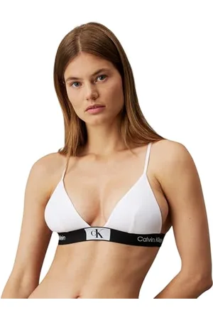 Calvin Klein Soutien-Gorge Triangle Femme sans Rembourrage, , L