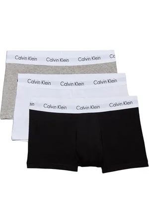 Calvin Klein Boxers Taille Basse Lot de 3 Homme Coton-Élasthanne, , XS