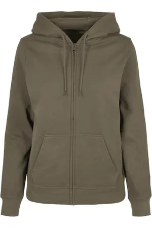 Build Your Brand Sweat à Capuche zippé Basique pour Femme Sweatshirt, , XL
