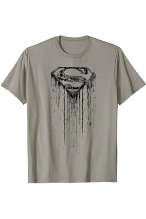 DC Comics Originals Pochoir Superman Urban Logo Graffiti Supergirl Retro Hip Hop T-Shirt