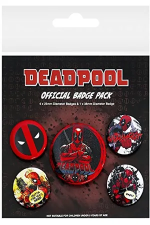 Marvel N/A mixte adulte Badge Deadpool, , 10 x 12.5 x 1.3 cm