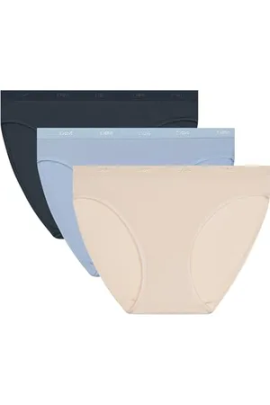 Dim Femme Les Pockets Eco Coton Confortable X3 Culotte, , L EU