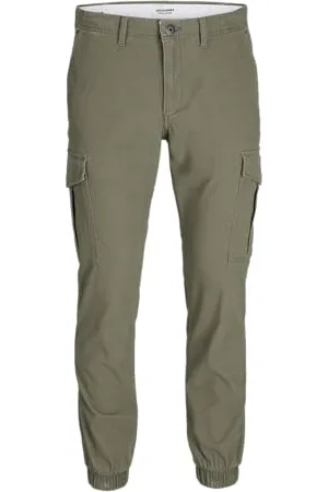 JACK & JONES Jpstmarco Jjjoe Cuffed Cargo Pantalon, Vert Olive, 29W / 34L Homme