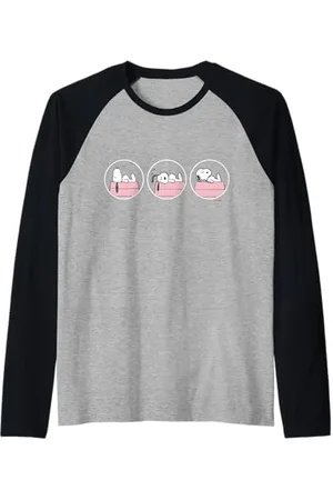 Peanuts Snoopy Three Circle Manche Raglan
