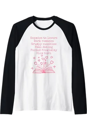 Bibliophile Book Lovers Book Blogger Tees T-shirt humoristique Bibliophile Romance Book Genre Manche Raglan
