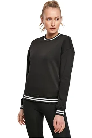 Build Your Brand Ladies College Sweat Crew Pullover, , M Femme
