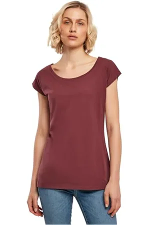 Build Your Brand Femme À Col Large pour T-Shirt, , S EU