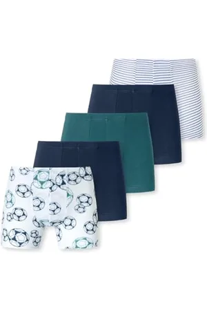 Schiesser 5 Pack Boxershort Unterhosen-95/5 Organic Bio Baumwolle-Größe BIS 140 Caleçon Boxeur, , 92 (Lot de 5) Garçon