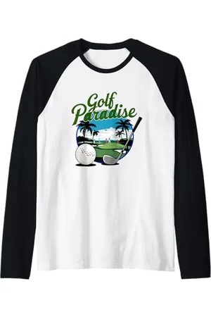 Trendy Tamale Cool Golf Paradise Fun New Golfer Lover Links Player Novelty Manche Raglan
