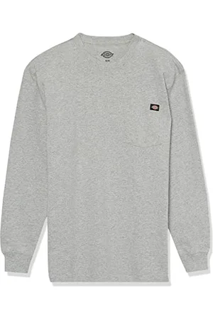 Dickies Homme Pocket Tee L/S Novelty-t-shirts, Heather Gray, L EU